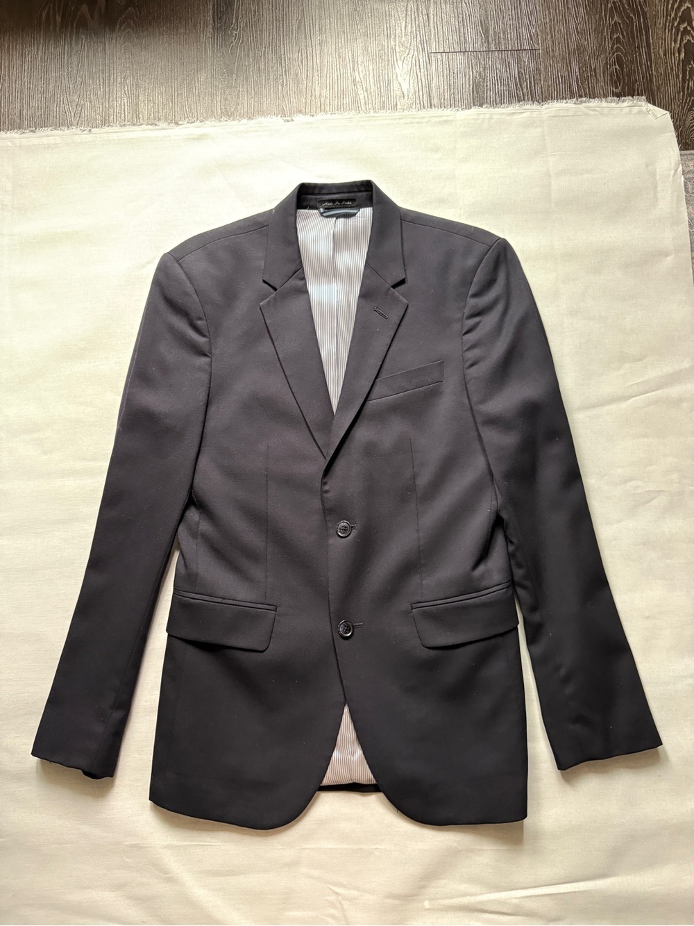 Tommy Hilfiger Men's Black Two-Button Sport Coat